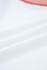 Load image into Gallery viewer, White Stripe Colorblock Patchwork Contrast Stitching Oversize Sweatshirt
