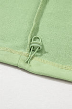 Load image into Gallery viewer, Light Grey Solid Kangaroo Pocket Half Zipper Oversized Hoodie - Fashion Queen
