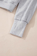 Load image into Gallery viewer, Valerian Quarter Zip Stand Neck Kangaroo Pocket Sweatshirt - Fashion Queen
