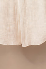 Load image into Gallery viewer, Apricot Crinkled Buttons Maxi Beach Dress with Slits
