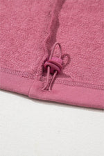 Load image into Gallery viewer, Light Grey Solid Kangaroo Pocket Half Zipper Oversized Hoodie - Fashion Queen

