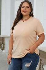 Load image into Gallery viewer, White Casual Plain Crew Neck Tee
