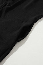 Load image into Gallery viewer, Black Half Button Collared Loose Romper
