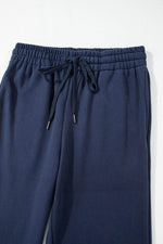 Load image into Gallery viewer, Light Grey Solid Color Fleece Lined Drawstring Waist Casual Pants - Fashion Queen
