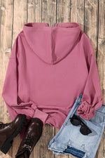 Load image into Gallery viewer, Light Grey Solid Kangaroo Pocket Half Zipper Oversized Hoodie - Fashion Queen
