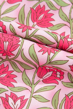 Load image into Gallery viewer, Pink Floral Print Puffy Cropped Tank and Mini Skirt Set
