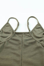 Load image into Gallery viewer, Black Textured Sleeveless V-Neck Pocketed Casual Jumpsuit - Fashion Queen
