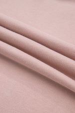 Load image into Gallery viewer, Pink Varsity Stripe Patchwork Puff Sleeve Pullover Drawstring Wide Leg Pant Set
