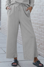 Load image into Gallery viewer, White Ultra Loose Textured 2pcs Slouchy Outfit - Fashion Queen
