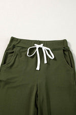 Load image into Gallery viewer, Gray Drawstring Waist Pocketed Joggers - Fashion Queen
