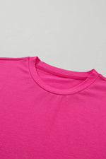 Load image into Gallery viewer, White Casual Plain Crew Neck Tee

