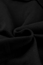 Load image into Gallery viewer, Black Flap Pocket Drawstring Hood Zip Up Jacket
