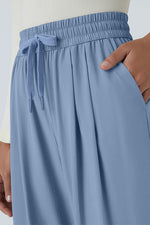 Load image into Gallery viewer, Myosotis Drawstring Elastic Waistband Pleated Loose Pants
