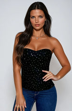 Load image into Gallery viewer, YesX YX895 Sequin Corset Black
