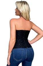 Load image into Gallery viewer, YesX YX895 Sequin Corset Black
