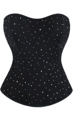Load image into Gallery viewer, YesX YX895 Sequin Corset Black
