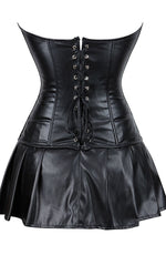 Load image into Gallery viewer, YesX YX897 Faux Leather Corset &amp; Skirt
