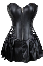 Load image into Gallery viewer, YesX YX897 Faux Leather Corset &amp; Skirt
